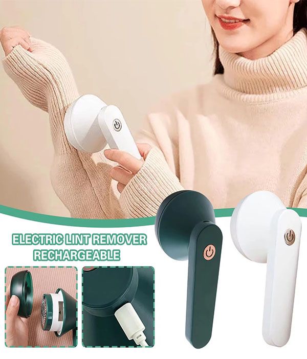 Removedor de pelusa eléctrico recargable para ropa
