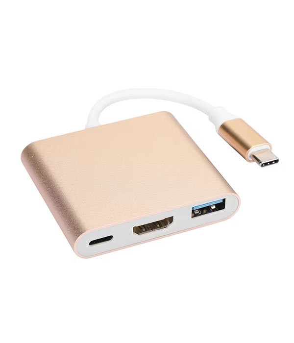 adaptador dorado