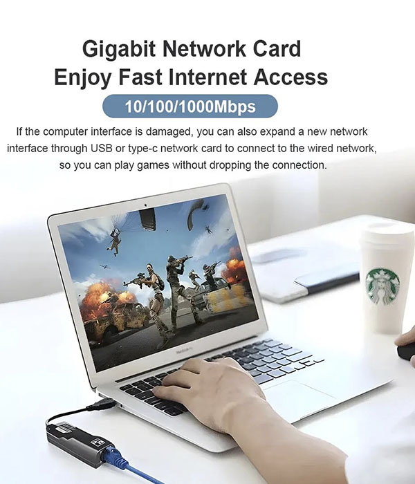 Adaptador Gigabit Ethernet USB_uso