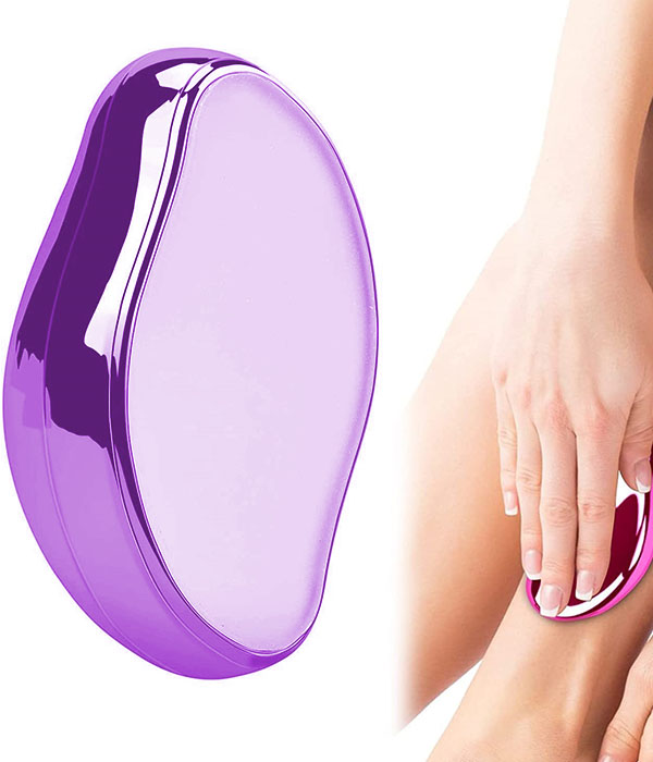 depilador de cristal morado