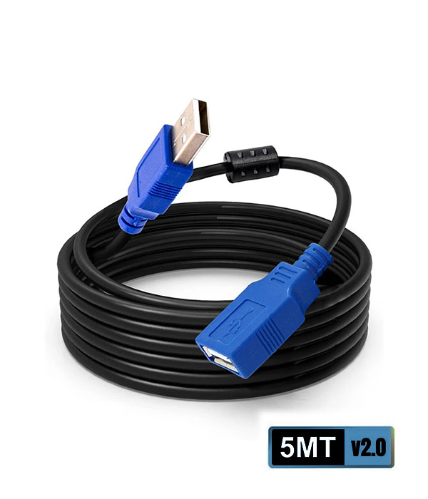 Cable USB 2.0 Macho a Hembra 5mts